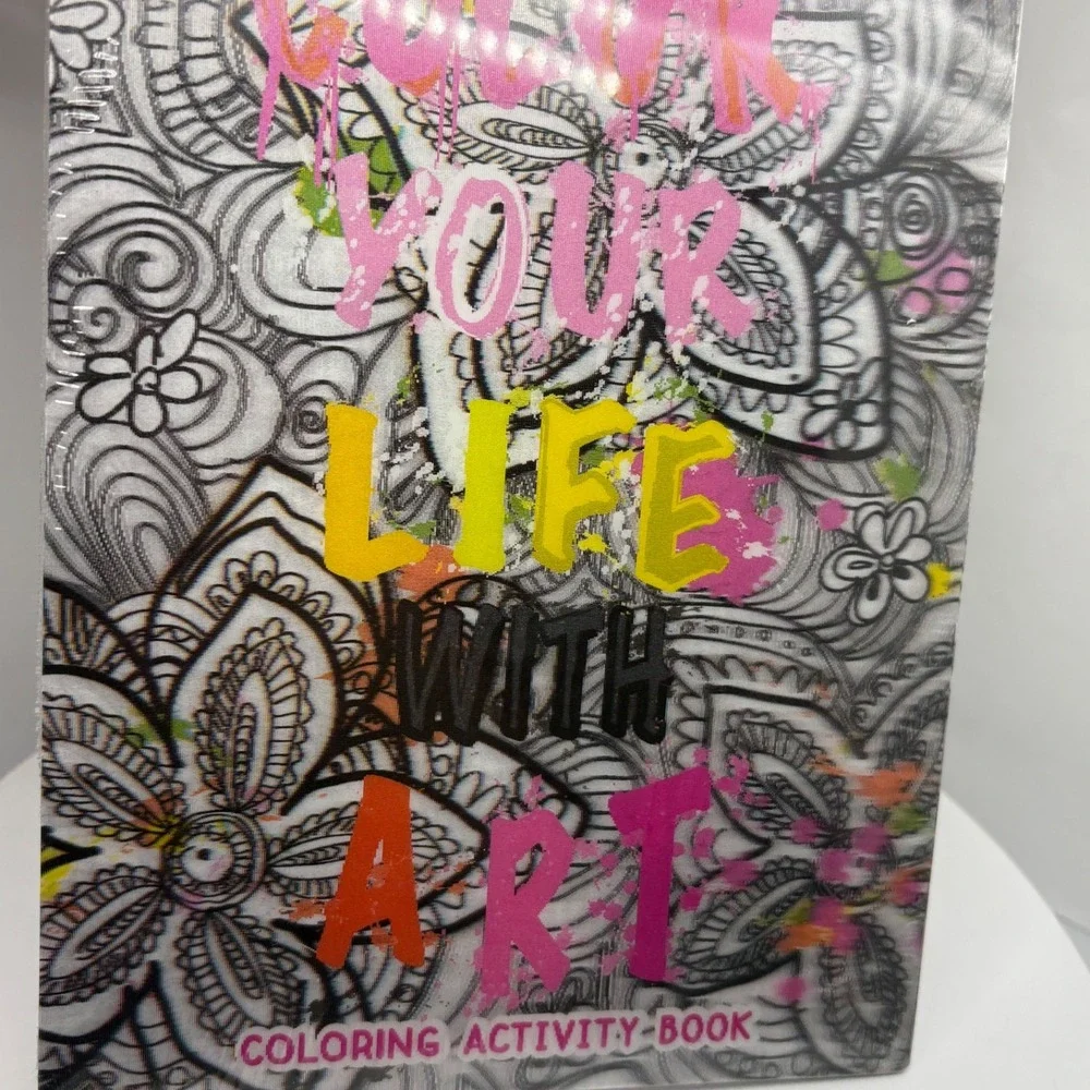 Coloring Activity‎ Book Iscream Color Your Life With Art 96 Pages NEW